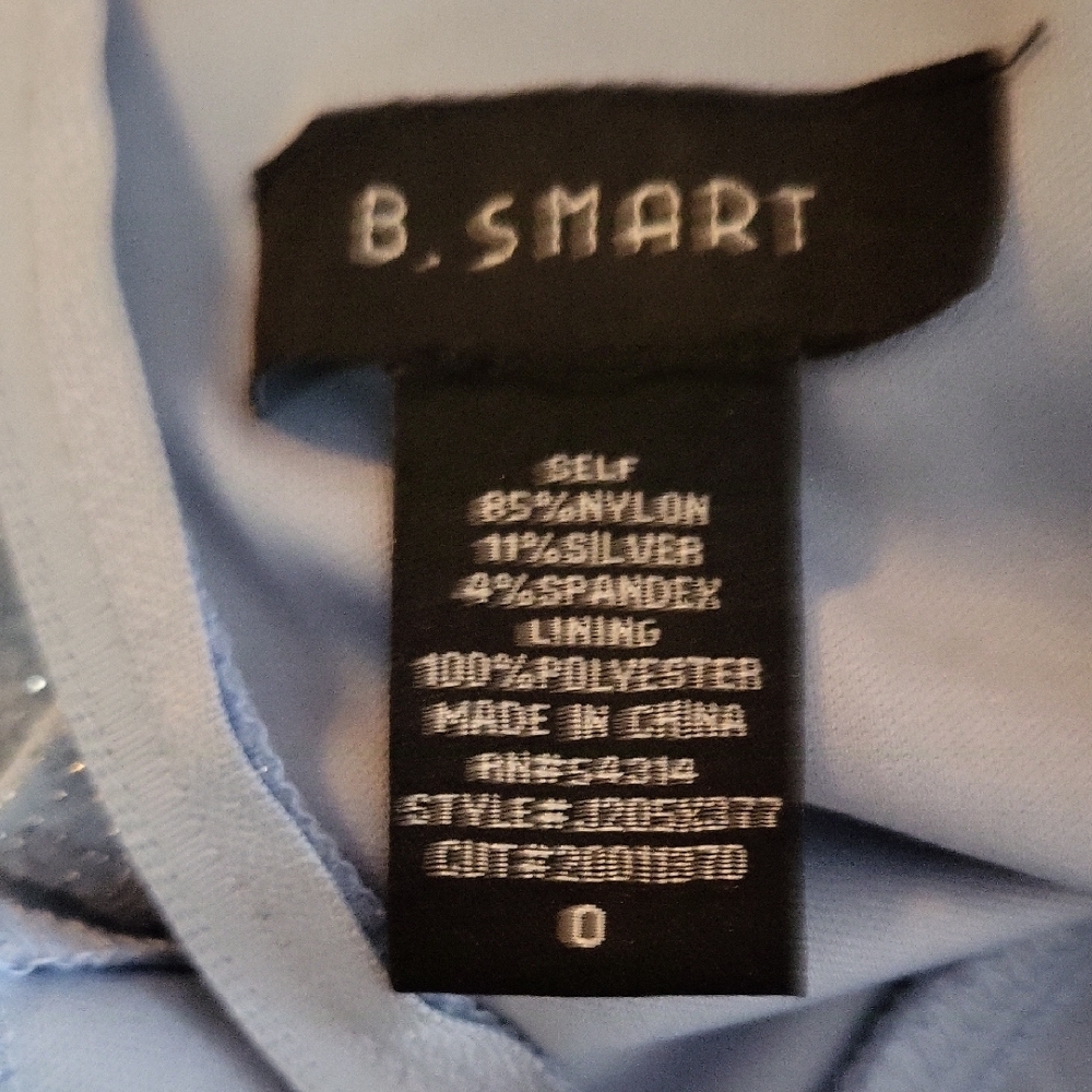 B. Smart Sparkling Light Blue Mini Dress - Picture 9 of 10